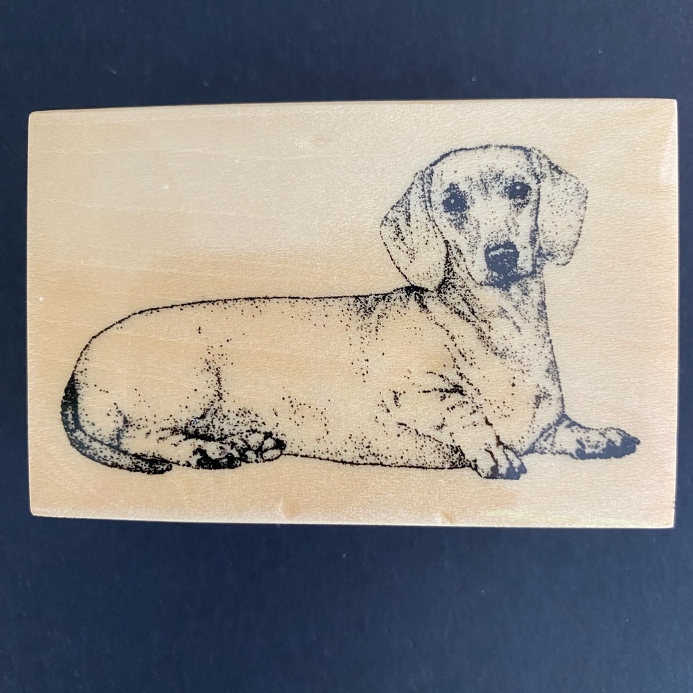 Stamp Gallery Dachshund Dog Wood Mounted Rubber Stamp #24009